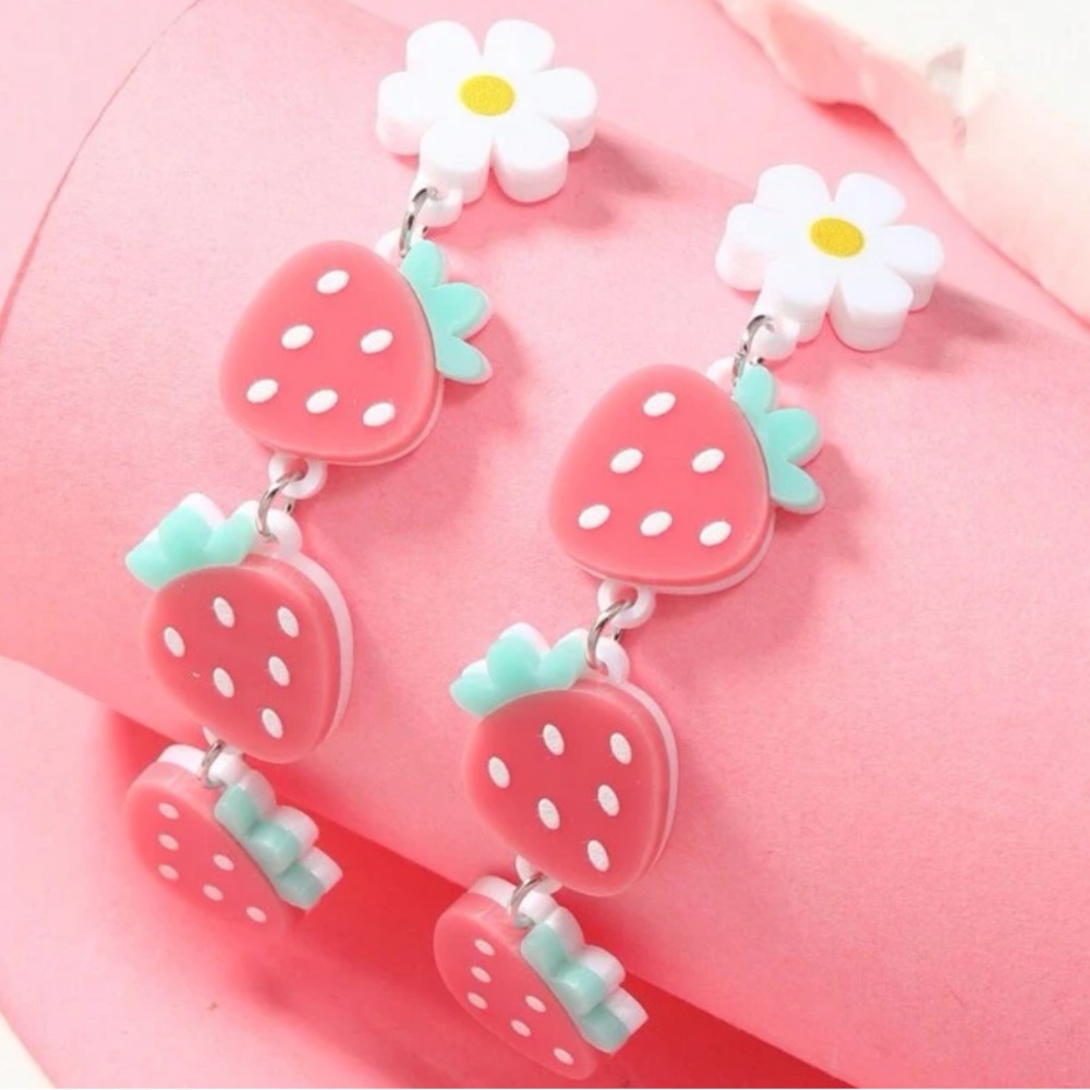 Strawberry Dangle Earrings